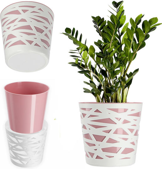 Ghiveci de Flori Kadax, Inserție din Plastic pentru Plante, 15 cm, Roz