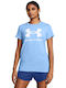 Under Armour Live Sportstyle Graphic Ssc Damen Sportlich T-shirt Blau