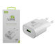 Lime Φορτιστής Χωρίς Καλώδιο με Θύρα USB-A 21W Quick Charge 3.0 Λευκός (LTU25)