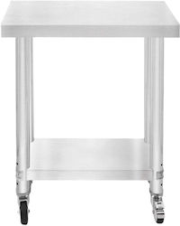 Ανοξείδωτο Τραπέζι Μ60xΒ30xΥ80cm Ανοξείδωτο Τραπέζι Μ60xΒ30xΥ80cm