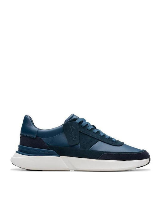 Clarks Pace Ανδρικά Ανατομικά Sneakers Μπλε