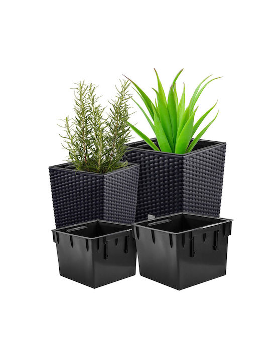 Prosperplast Pot Gray Set 2pcs