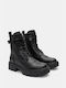 Ankle Boots with Lug Sole & Strap 4321701-black