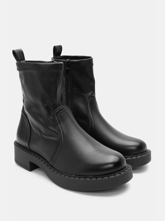 Stiefeletten mit Reißverschluss 4315401-schwarz