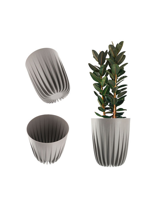 Kadax Flower Pot + Insert Gray 30x36cm