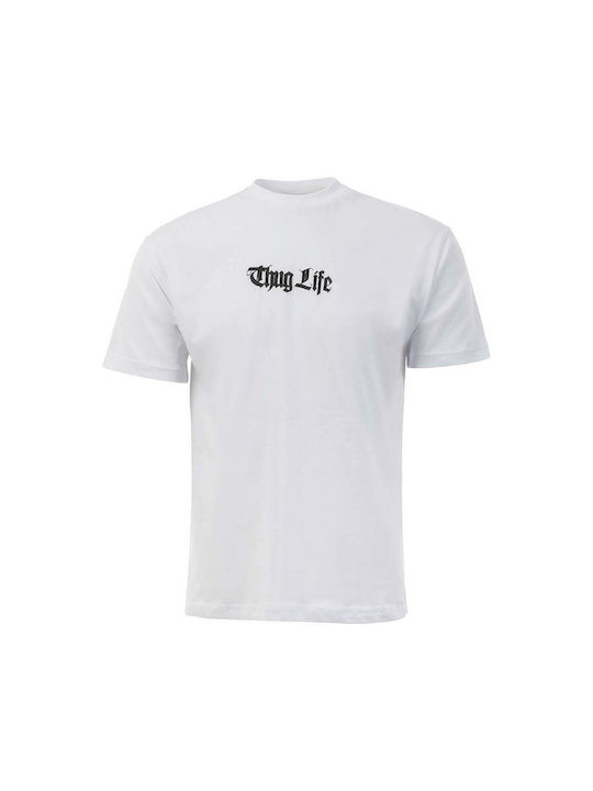 Gangs Oversized Thug Life 971 Tricou Alb