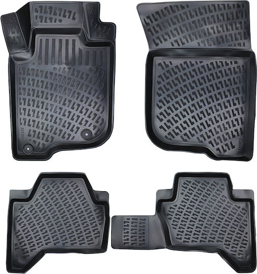 Umbrella Set Covorașe Față și Spate 4buc din Furtun pentru Mitsubishi L200 2005-2014 Negre