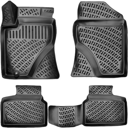 Umbrella Set Covorașe Față și Spate 4buc din Furtun pentru Toyota Avensis 2003-2009 Negre