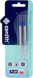 Metal Refill Pen Blue 2 Pcs Blister Zenith