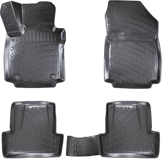 Umbrella Set Covorașe Față și Spate 4buc din Furtun pentru Renault Captur - Capturare 2013-2019 Negre