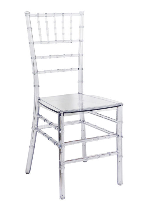 Scaun de catering Polipropilenă Tiffany Transparent 38.5x46x88cm