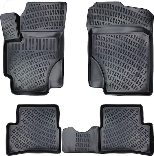 Umbrella Set Covorașe Față și Spate 4buc din Furtun pentru Hyundai Accent 2005-2011 Negre