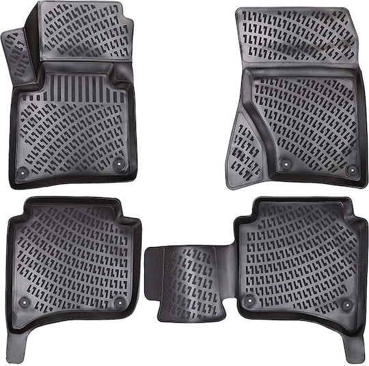 Umbrella Set Covorașe Față și Spate 4buc din Furtun pentru Porsche Ardei iute 2011-2017 Negre