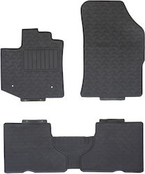 Umbrella Auto Fußmatten Satz Vorder- und Rückseite 4 Stück für Dacia Dokker / Lodgy 2012+ Schwarze