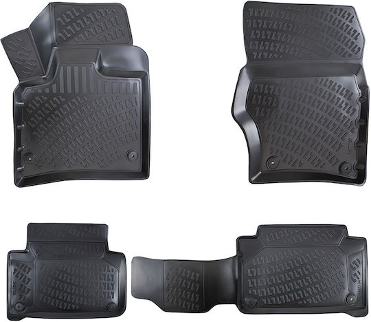 Umbrella Set Covorașe Față și Spate 4buc din Furtun pentru Audi Q7 2005-2015 Negre