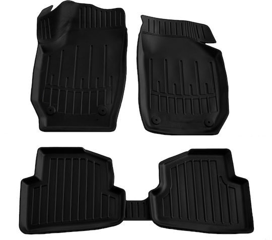 Umbrella Set Covorașe Față și Spate 4buc din Furtun pentru Skoda Fabia 2007-2014 Negre