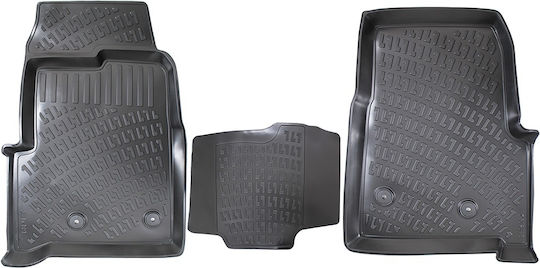 Umbrella Set Covorașe Față și Spate 4buc din Furtun pentru Ford Tranzit 2013+ Negre