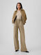 High-Waisted Cargo Baggy Trousers Hayes Brown