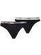 Cotton Women's String 2Pack Black/White