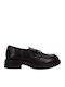 Leather Women's Moccasins in Black Color