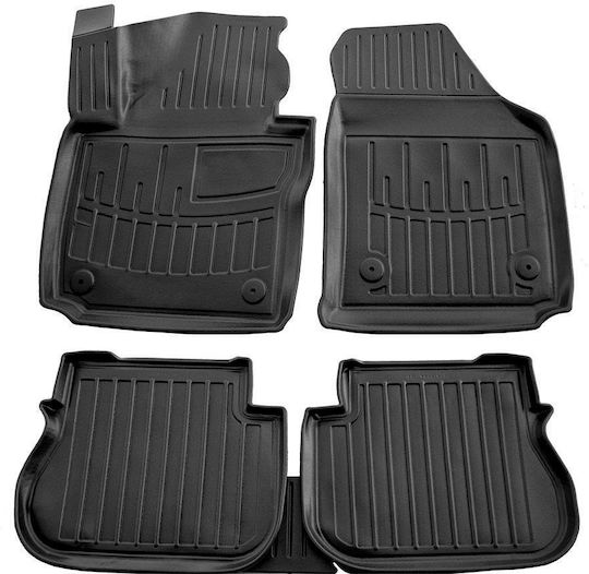 Umbrella Set Covorașe Față și Spate 4buc din Furtun pentru Volkswagen Caddy 2003-2020 Negre