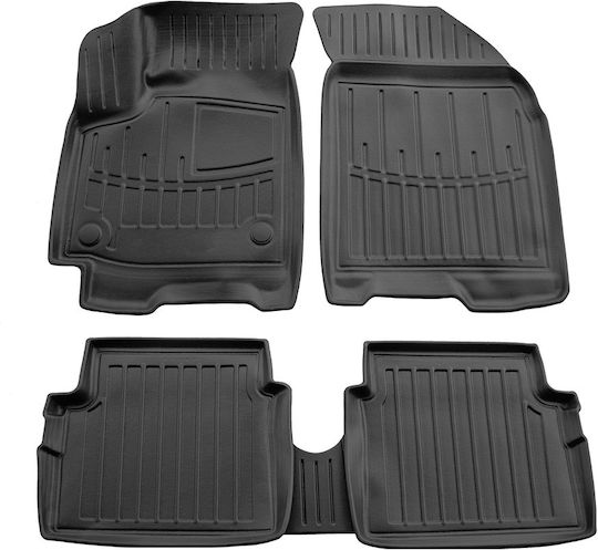 Umbrella Set Covorașe Față și Spate 4buc din Furtun pentru Chevrolet Aveo 2005-2011 Negre