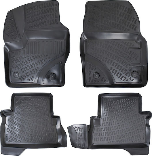 Umbrella Set Covorașe Față și Spate 4buc din Furtun pentru Ford C-Max 2011-2019 Negre