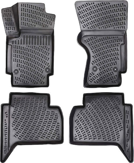 Umbrella Σετ Μπροστινά και Πίσω Πατάκια 4τμχ για Volkswagen Amarok 2010+ Μαύρα