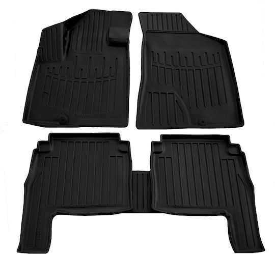 Umbrella Σετ Μπροστινά και Πίσω Πατάκια 4τμχ για Hyundai Santa Fe 2006-2010 Μαύρα
