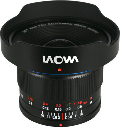 Laowa Voller Rahmen Kameraobjektiv Venus Optics 6mm f/2 Zero-D Lens für Micro Four Thirds (MFT) Mount Black