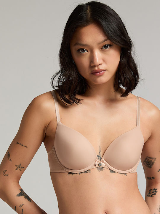 Hunkemöller Plunge Tan Σουτιέν για Βαθύ Ντεκολτ...