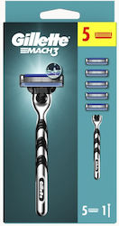 Gillette Mach3 Replacement Heads with 3 Blades ...