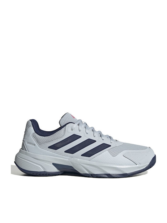 adidas Courtjam Control 3 Ανδρικά Παπούτσια Τένις για Χωμάτινα Γήπεδα Μπλε