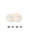 Shoelaces Elastic Beige 2pcs 100cm
