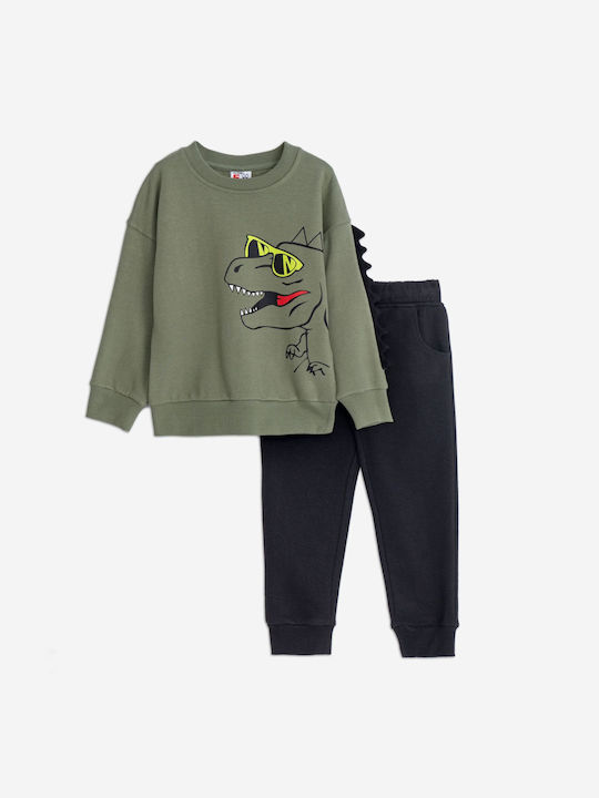 Funky Kids Sweatpants Set Haki