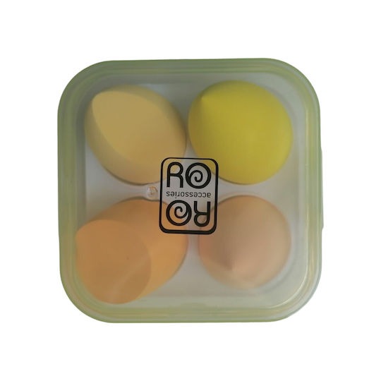 Ro-Ro Accessories Σετ με Σφουγγαράκια Μακιγιάζ για Foundation 4τμχ