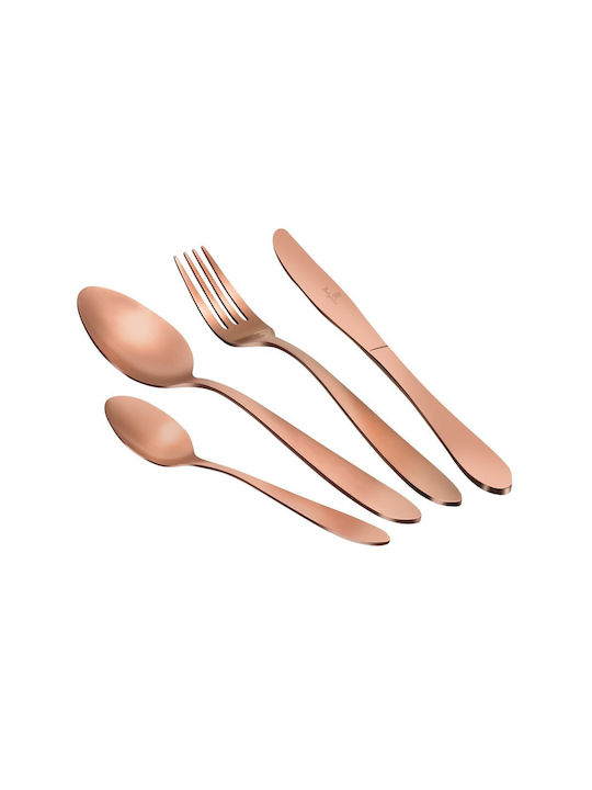 Berlinger Haus Satin Line Σετ Μαχαιροπίρουνα Rose Gold Collection 24τμχ