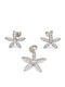 PS Silver Set with Earrings & Pendant from Silver with Stones
