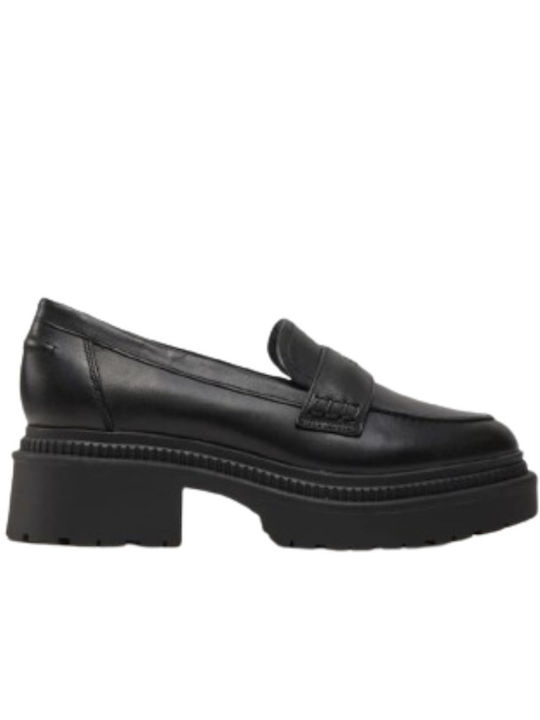 Guess Leather Women's Loafers in Black Colour