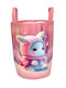 Dimcol Cutie de Depozitare Jucării pentru Copii din Țesătură Roz 50x30x45cm 1buc
