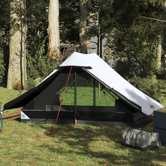 vidaXL Campingzelt Weiß für 2 Personen 225x136x133cm