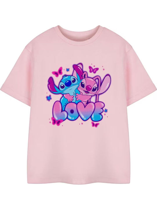 Kids' T-shirt Multicolour Lilo & Stitch Girls Love