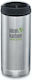 Klean Kanteen Thermos Bottle Stainless Steel BPA Free 355ml TKWide Brushed Stainless With Loop And Straw