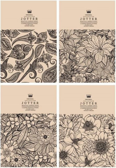 Company Fresh Τετράδιο Λευκό 80 Φύλλων Jotter Beautiful Garden Series (Διάφορα Σχέδια/Χρώματα)
