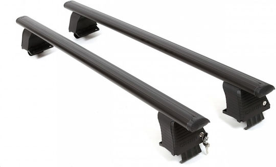 Cedauto 130cm. pentru Mercedes-Benz Clasa B 2005-2011 (cu picioare pentru portbagaj de acoperiș și blocare) Negre