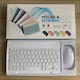 Fără fir Bluetooth Set tastatură și mouse pentru Tabletă Engleză US Pure White