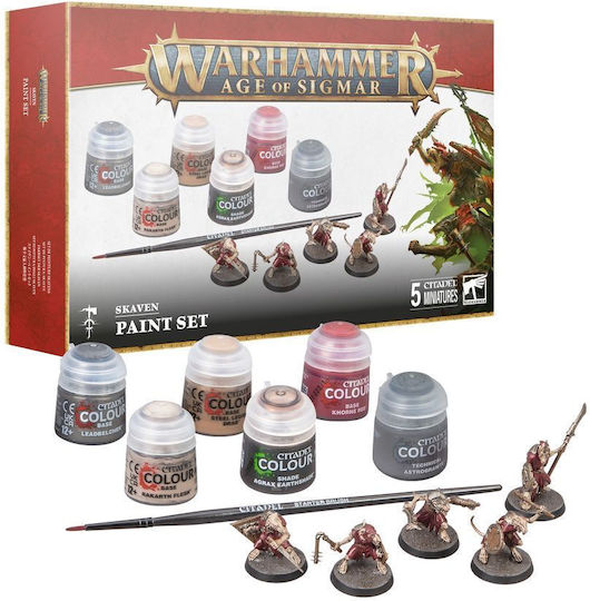 Games Workshop Figurină de Modelism Utilaje Roșie cu Lipici și Culori 2.5cm.