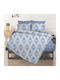 Flamingo Sheet Super-Double with Elastic 160x200+32cm. Blue