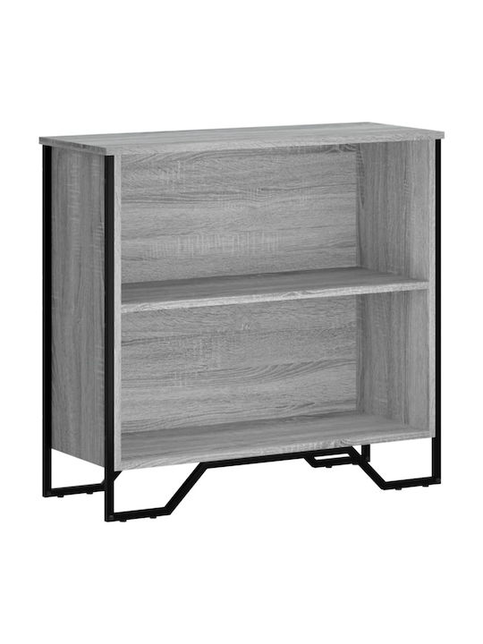 Bookcase Gray 80x31x74.5cm