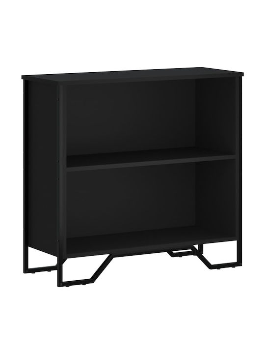 Bookcase Black 80x31x74.5cm